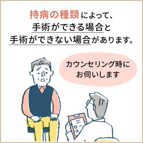 持病など治療歴を伝える